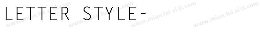 LETTER STYLE字体转换